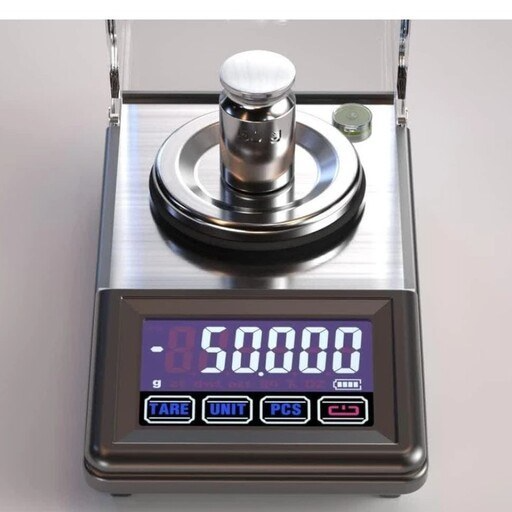 ترازو newDS26 دقت یک هزارم گرم 50 گرمی طلا زعفران بدلیجات عطر