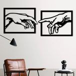 دیوارکوب مدل چوبی کد T58-1 مجموعه دو عددی