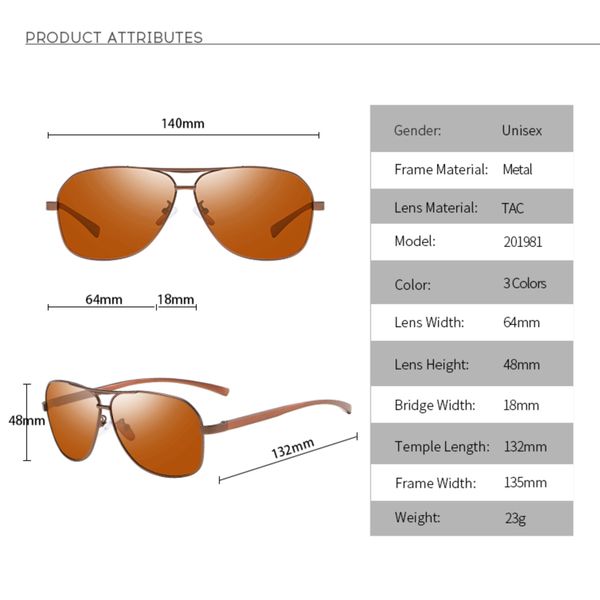 عینک آفتابی مردانه مدل P0201981 Polarized Drive