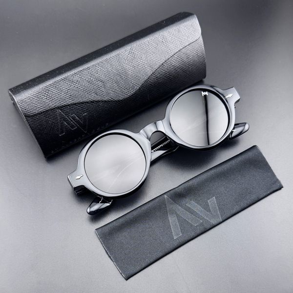 عینک آفتابی گرد پلاریزه آلبرت وگ مدل S31108C1 Acetate Avantgarde Visionary