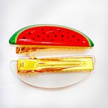 گیره مو زنانه مدل هندوانه یلدایی بسته 2 عددی