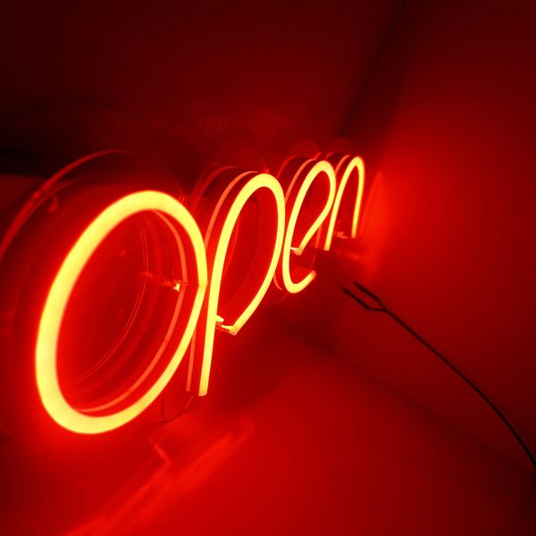 تابلو نئون فلکسی طرح Open مدل O1