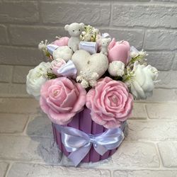 باکس گل شمع جاویدان مدل کد02