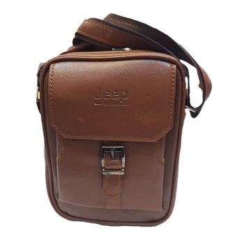 کیف دوشی چرم جلو سگکدار