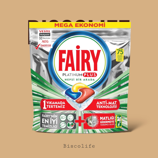 قرص ظرفشویی فیری FAIRY پلاتینیوم پلاس 75عددی