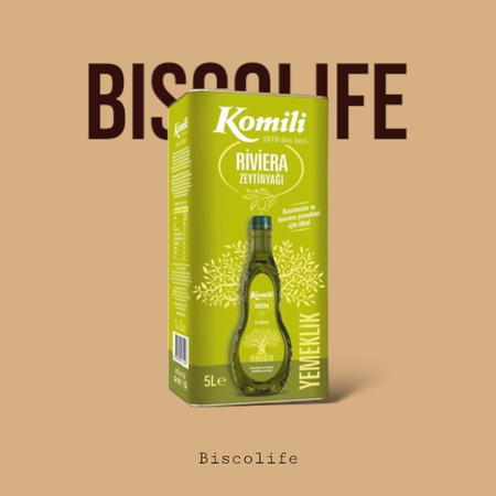 روغن زیتون کومیلی ریورا Komili حجم 5 لیتر