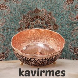 شکلات خوری مسی سه پایه بهار