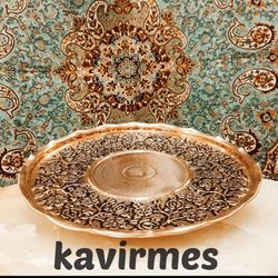 شیرینی خوری مسی سه پایه بهار