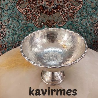 شکلات خوری مسی کاردست یزدی دوروسفید