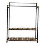 رگال لباس ایستاده چوب و فلز مدل دوگانه