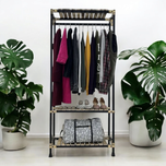 رگال لباس ایستاده چوب و فلز مدل روژان