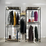 رگال لباس و کمد باز چوب و فلز مدل بیژن