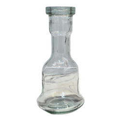 شیشه قلیان قلندری سفید ساده کوچک