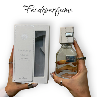 عطر ادکلن صاحب اینتنس سفید ارض الزعفران Saheb Intense