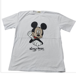 تیشرت دخترانه جنس نخ پنبه ای مدل 003 فری سایز از سایز 36 تا 44 رنگ سفید