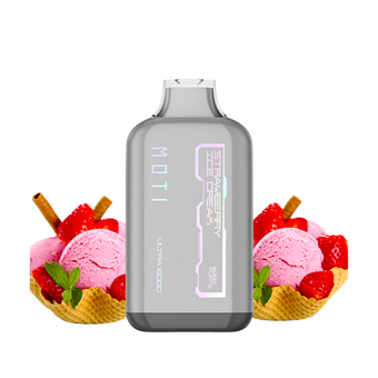 پاد یکبار مصرف 6000 کام MOTI ULTRA STRAWBERRY ICE CREAM