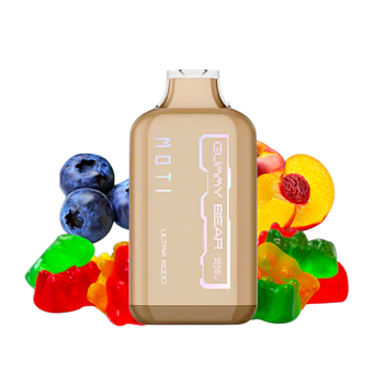 پاد یکبار مصرف 6000 کام MOTI ULTRA BLUEBERRY PEACH GUMMY