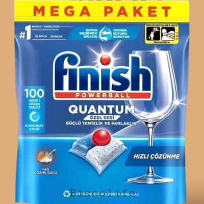 قرص ماشین ظرفشویی فینیش مدل کوانتوم بسته 100 عددی