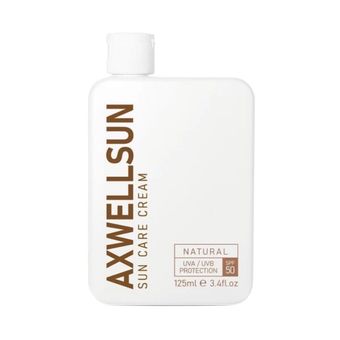 کرم ضد آفتاب و لک اکسول مدل Natural با SPF50 بی رنگ 125 میل