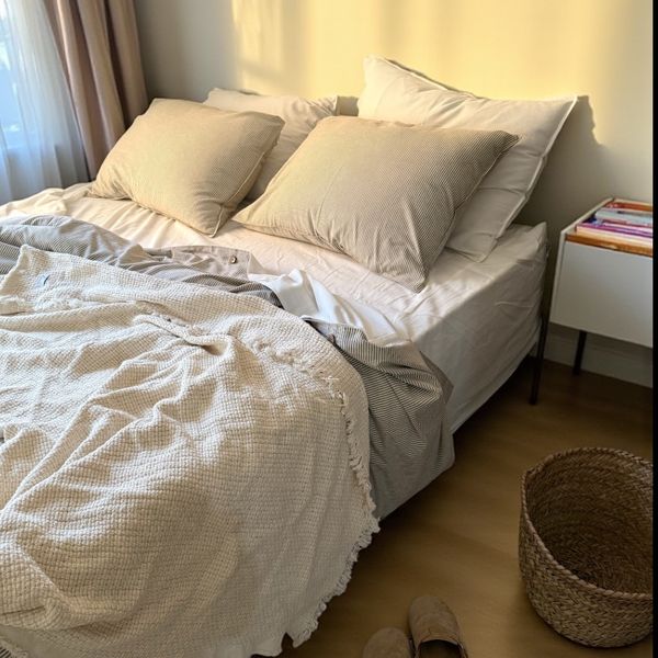 ست لینن  کرم پسته