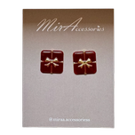 گوشواره قرمز پاپیونی