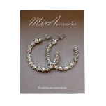 گوشواره خاویاری نقره ای سایز کوچک