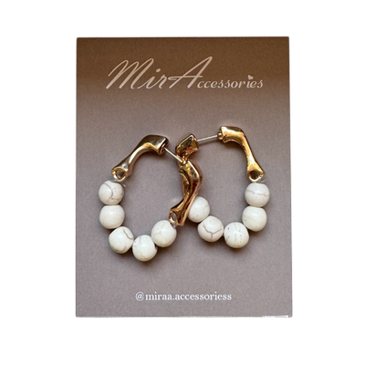 گوشواره دونه های سفید