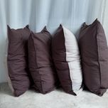 کاور بالشت قهوه ای