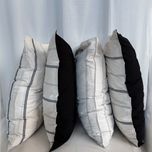 کاور بالشت لینن مشکی