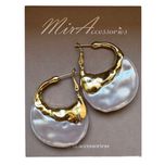 گوشواره صدفی سفید