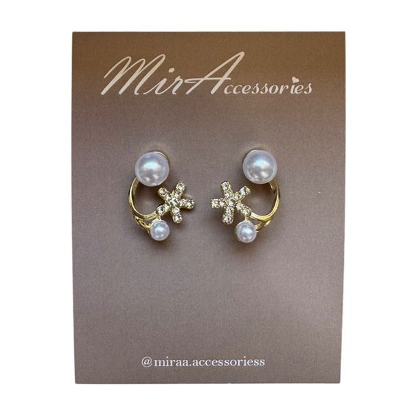 گوشواره گل و مروارید