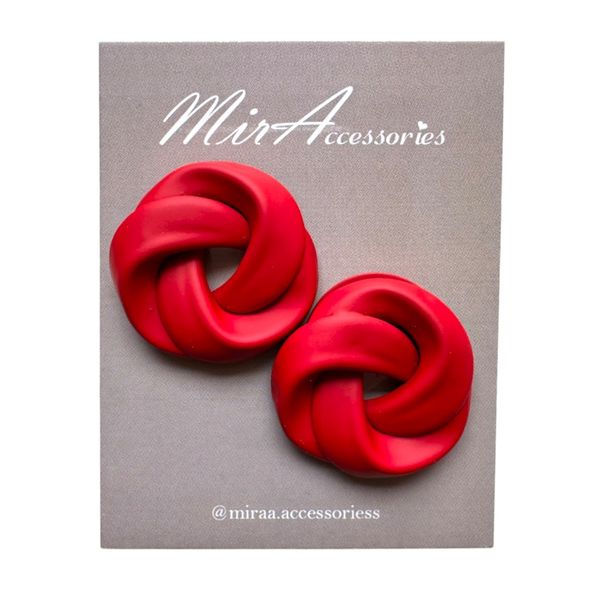 گوشواره پیچ قرمز