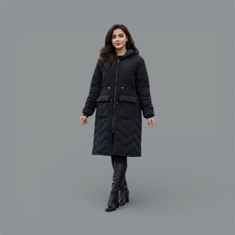 کاپشن بارانی بلند آستر دار