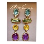 گوشواره شیشه ای چند رنگ