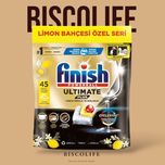 قرص ماشین ظرفشویی فینیش مدل التیمیت پلاس بسته 45 عددی رایحه لیمویی