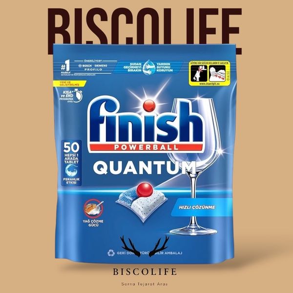 قرص ماشین ظرفشویی فینیش مدل کوانتوم بسته 50 عددی