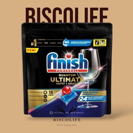 قرص ماشین ظرفشویی فینیش مدل التیمیت بسته 15 عددی