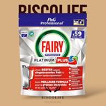 قرص ماشین ظرفشویی فیری مدل پلاتینیوم پلاس حرفه ای بسته 59 عددی