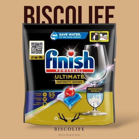 قرص ماشین ظرفشویی فینیش مدل التیمیت بسته به همراه Qrکد اصالت