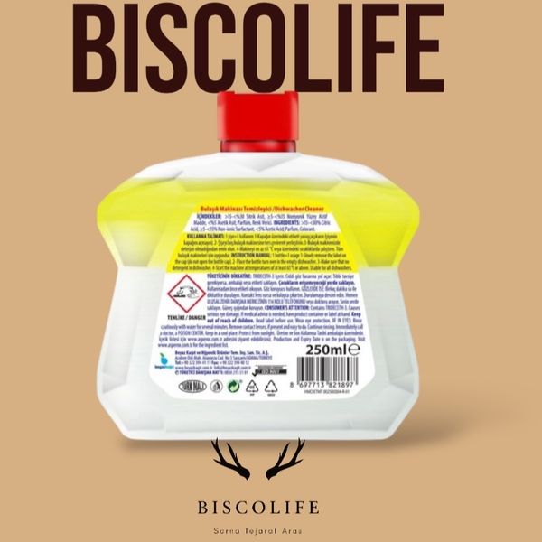 جرمگیر ماشین ظرفشویی دوفاز آسپروکس Asperox با رایحه لیمو حجم 250 میلی لیتر