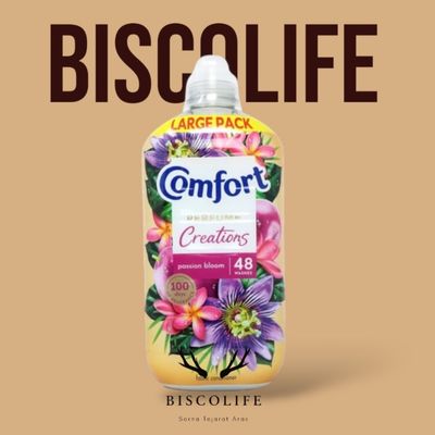 مایع نرم کننده لباس کامفورت Comfort با رایحه شکوفه‌های استوایی  48 بار شستشو