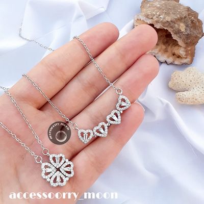 گردنبند قلب جواهری