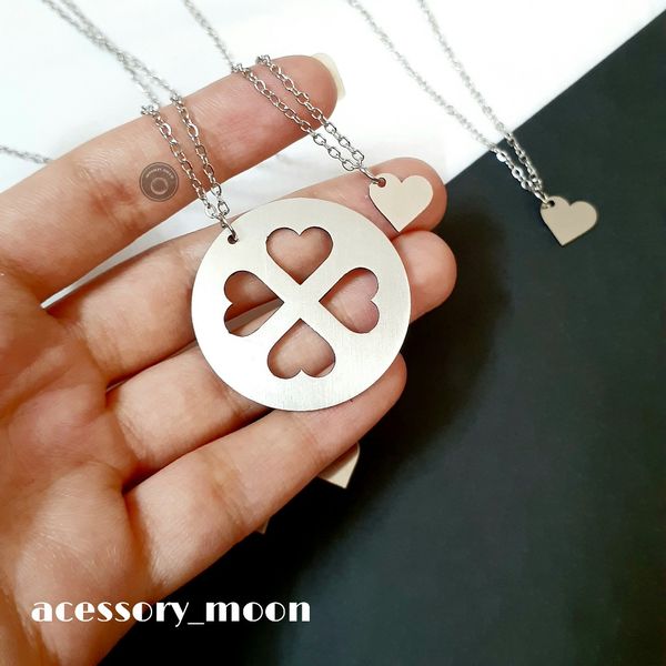 ست گردنبند 5 نفره ی قلبی🥰🥰