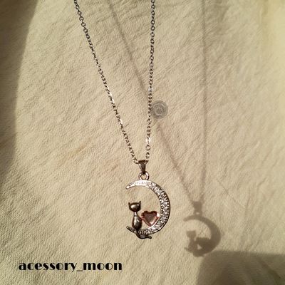 گردنبند ماه و گربه🥰