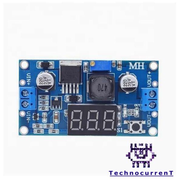 ماژول رگولاتور DC به DC کاهنده 3 آمپر LM2596S با نمایشگر ولتاژ