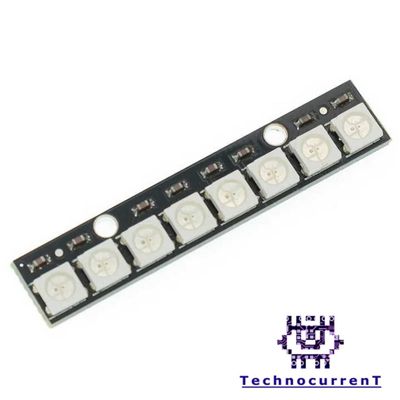 ماژول LED RGB خطی 8 تایی WS2812