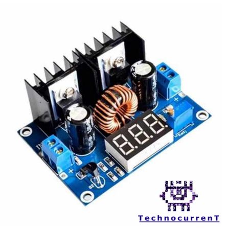 ماژول کاهنده 8 آمپر 200 وات XL4016E1 به همراه نمایشگر ولتاژ