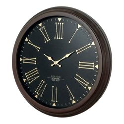 ساعت دیواری دایره ای چوبی قطر 60سانت - کد826
