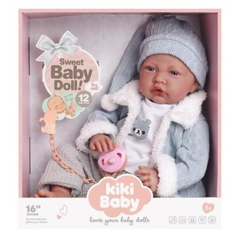 عروسک نوزاد سیلیکونی  با لباس زمستانی کد 2145