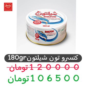 کنسرو ماهی تن در روغن شیلتون - 180 گرم بسته 24 عددی